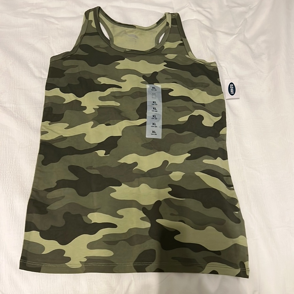 I am selling a camouflage tank top